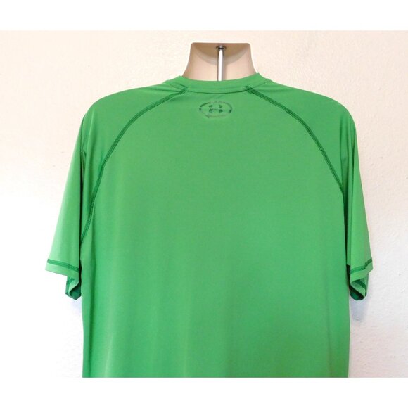 Under Armour HeatGear Catalyst Shirt Mens XL Green Loose Fit Short Sleeve - Picture 4 of 8